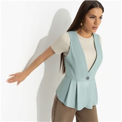 Жилет приталенного силуэта, Стильное комьюнити (мята)