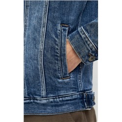 Куртка джинс P411-1252 middle blue