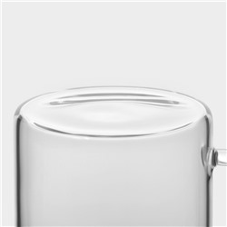 Кружки Magistro «Глория», 320 мл, 11×8×9 см, набор 2 шт., стекло, прозрачные