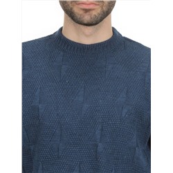 G636 BLUE Джемпер мужской (100% шерсть)