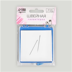 Игольница магнитная, с иглами, 7×8 см, МИКС