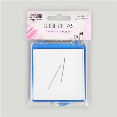 Игольница магнитная, с иглами, 7×8 см, МИКС