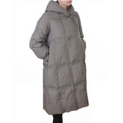 3065 GRAY Пальто пуховое зимнее женское (утиный пух)
