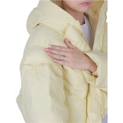 9518 YELLOW Куртка пуховая зимняя женская (пух)