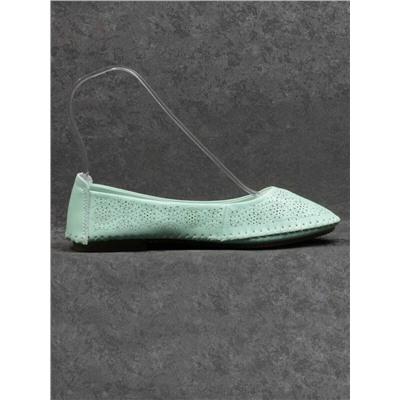 07-PDXL49-2 GREEN Балетки (натуральная кожа)