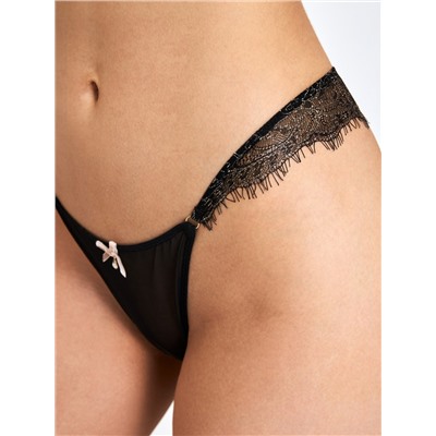 Трусы стринг жен Lovitta черный Infinity Lingerie