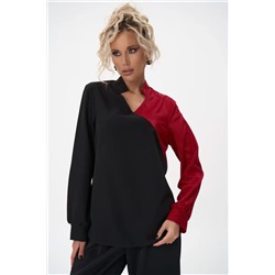 Блузон Кристал (черно-красный)