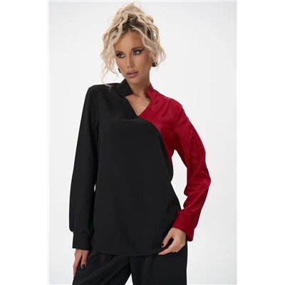 Блузон Кристал (черно-красный)