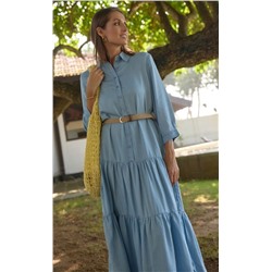 Платье джинс F412-0335 l.blue