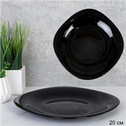 Тарелка квадратная 200 мм черная  BNFP80T (Black) уп 6 48