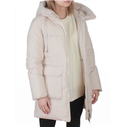8379 LT. BEIGE Куртка зимняя женская (200 гр. холлофайбер)