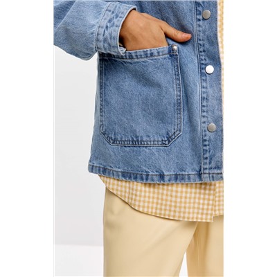 Куртка джинс F612-1259 middle blue