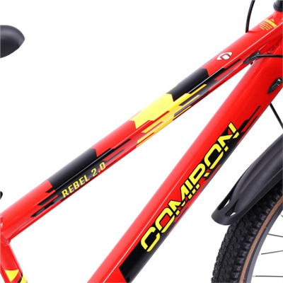 Велосипед 20" рама 12" 7sp COMIRON REBEL ригид красный