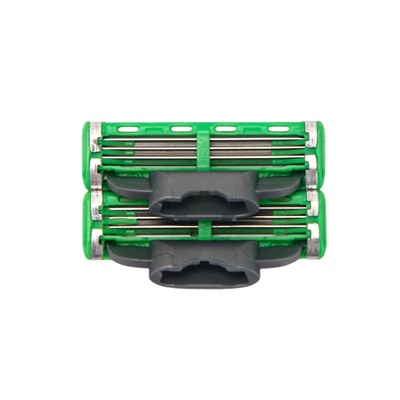 Станок Gillette Mach=3 + 2 сменные кассеты зеленый