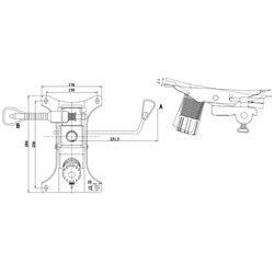 Механизм качания luxe 150х256/2.30 / MECH805 /уп 10/