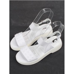 08-PEL211-1 WHITE Босоножки женские (натуральная кожа)
