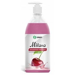 Крем-мыло жидкое увлажняющее "Milana спелая черешня" (флакон 1000 мл)