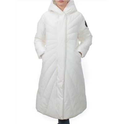 H265 WHITE Пальто зимнее облегченное женское (150 гр. холлофайбер)