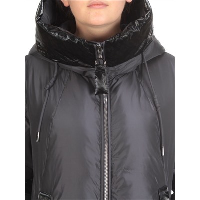 22607 BLACK Пальто зимнее женское SOFT FEATHERS (200 гр. био-пух)