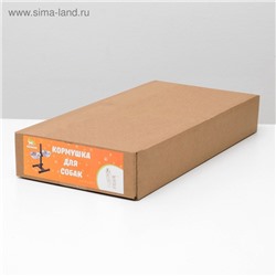 Подставка с мисками, 2×1 л, высота 40 см, разборная, чёрная