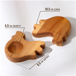 Пасхальный набор Adelica: подставка под яйцо и кулич, 2 подставки под яйцо, термонаклейки в подарок