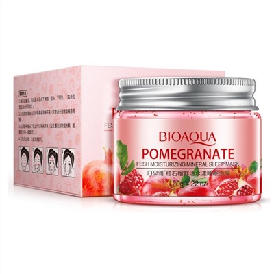 Ночная маска Bioaqua с экстрактом граната и гиалуроновой кислотойКосметика уходовая для лица и тела от ведущих мировых производителей по оптовым ценам в интернет магазине ooptom.ru.
