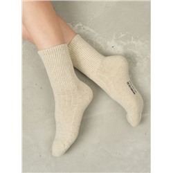 Теплые носки из 100% шерсти бежевые