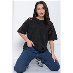 Футболка Микель (черная) Б12600-20