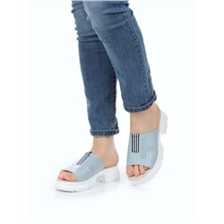 08-PED123-3 LIGHT BLUE Босоножки женские (натуральная кожа)