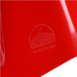 Лопата лавинная алюминиевая ИРЕМЕЛЬ СНЕГОВИК IR124 односекционная, T-образная рукоять, длина 70см, лезвие 28х21см, чёрно-красная/уп10