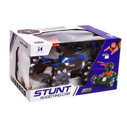 Уценка Танк радиоуправляемый Stunt, 4WD полный привод, стреляет ракетами, МИКС