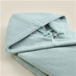 Халат махровый с капюшоном мужской SL HOME: Basic «Аззура», размер L, хлопок 100%, мятный