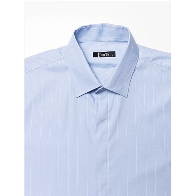 006J Мужская рубашка JenTa голубой