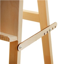 Мольберт тип «Хлопушка», 100×50×55 см, планшет 50×50 см, малый, неокрашенное дерево, Calligrata