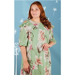 Платье женское с открытыми плечами 252207, размер 46-52