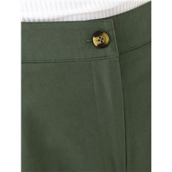 Брюки-палаццо из хлопка с защипами