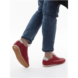 03-908397-5 RED Кеды женские (натуральная кожа)