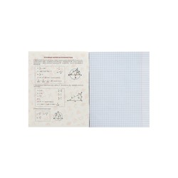 Предметная тетрадь по геометрии Calligrata TOP «Аниме», 48 листов, в клетку, со справочным материалом, обложка из мелованного картона