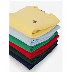 Джемпер из хлопка с вышивкой, зеленый