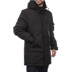 8896 BLACK Куртка мужская зимняя облегченная (130 гр. холлофайбер)