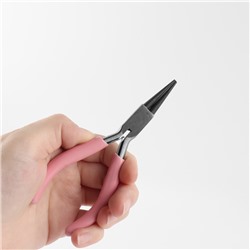 Круглогубцы для рукоделия, 12.5×6.5 см, розовые