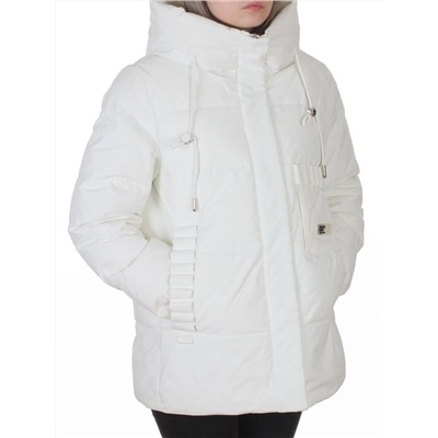 YR-6616 WHITE Куртка зимняя женская (150 гр. холлофайбер)