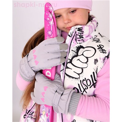 051-TCH Перчатки для девочки (6-8 лет)