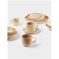 Блюдце Magistro Organic brown, d=14 см, универсальное, фарфор, бежевое