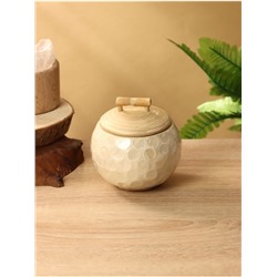 Банка для сыпучих продуктов, 11×11×9.5 см, бамбук