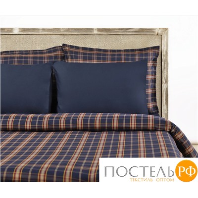 Пододеяльник EDWARD SIGNATURE 100 % хлопок, "тартан" (шотландка) deep blue (синий) 200х220 CASUAL AVENUE / Lappartement