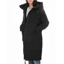 C1046 BLACK Пальто зимнее женское (200 гр. холлофайбер)