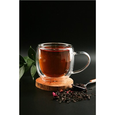 Кружка с двойными стенками Magistro «Дуо», 200 мл, 12×8.5×7.5, стекло