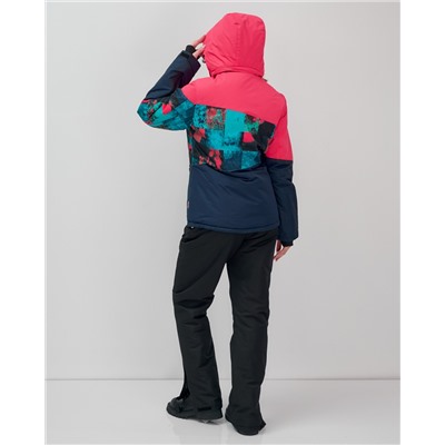 Горнолыжный костюм женский зимний розового цвета 02395R