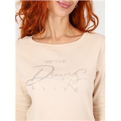 Флоп - лонгслив бежевый